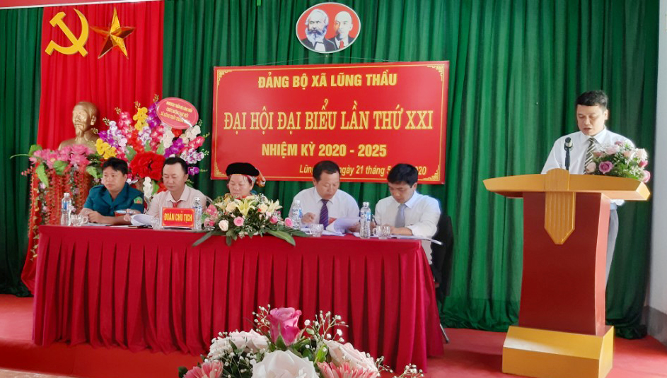 Đảng bộ xã Lũng Thầu tổ chức thành công Đại hội đại biểu Đảng bộ xã lần thứ XXI, nhiệm kỳ 2020 – 2025